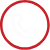 Phone call icon with red circle around it.